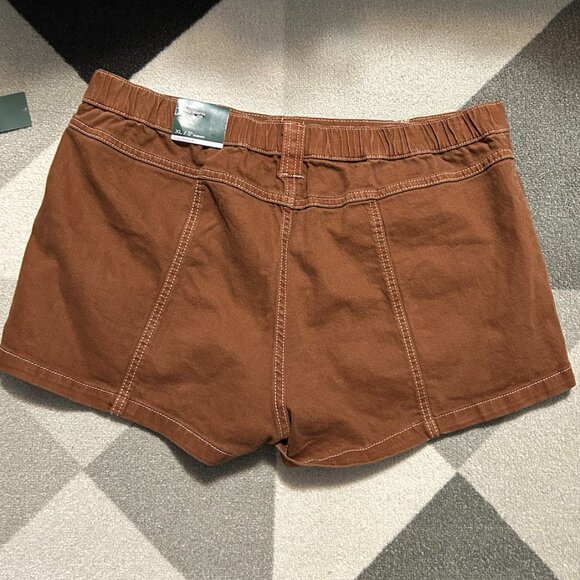 NWT Wild Fable Brown Mid-rise Utility Shorts Women's Size XL - Picture 5 of 11